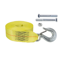 6551 Extra Heavy Duty Winch Strap and Hook | 15 ft