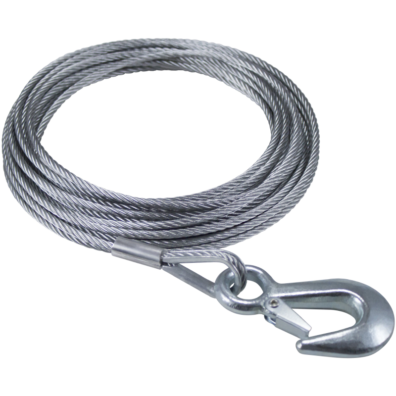 6210 Winch Cable and Hook | 3/16 in. x 25 ft.