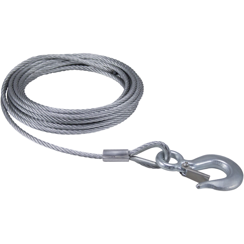 6520 Winch Cable and Hook | 1/4 in. x 25 ft.