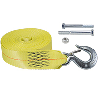 6553 Extra Heavy Duty Winch Strap and Hook | 25 ft