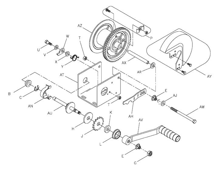 Dutton-Lainson Drill Drive Socket Adapter for DLB Series Winches  Dutton-Lainson Accessories and Parts DL6456