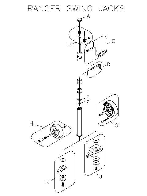 DL JACKS ON RANGER® TRAILERS